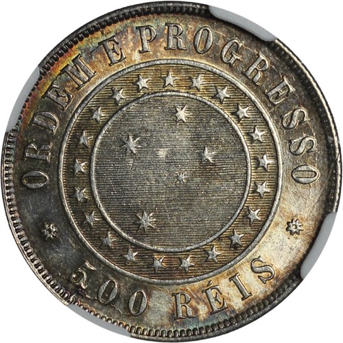 Brazil 1889 500 reis reverse